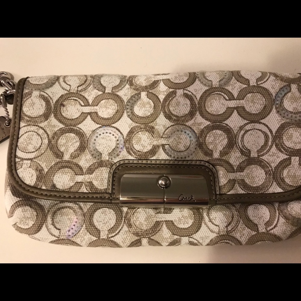 NWT Coach Kristen Sequin Clutch